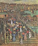 Maurice Prendergast Ponte della Paglia in Venice (mk09 oil painting